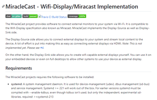 MiracleCast screenshot 1