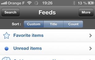 RSS Runner screenshot 1