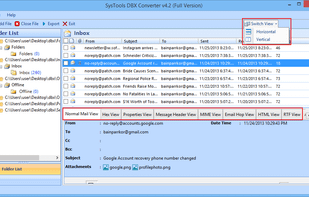 SysTools DBX Converter screenshot 1