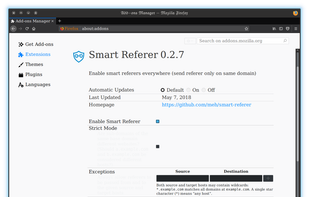 Smart Referer screenshot 1