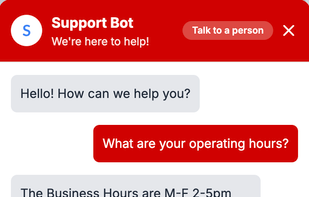 Chatbot Public View on Website.