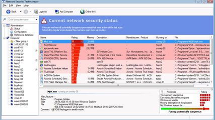 Network Security Task Manager screenshot 1