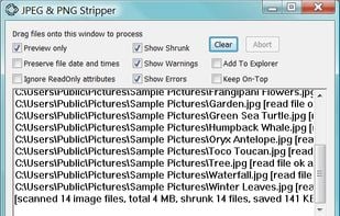 JPEG &amp; PNG Stripper screenshot 1