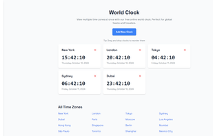 OnlineAlarmClock.com screenshot 1