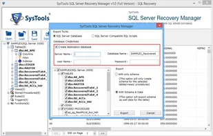 SysTools SQL Server Recovery Manager screenshot 2