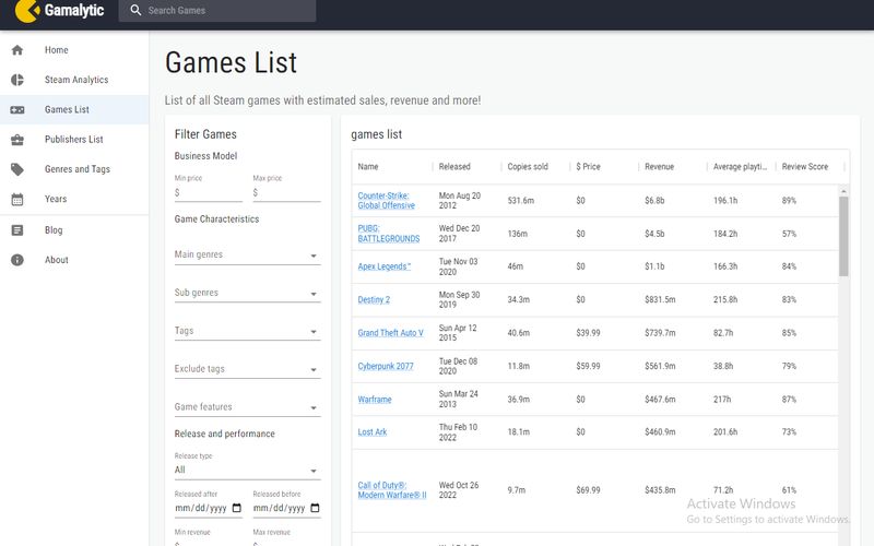 Steam Database: Reviews, Features, Pricing & Download
