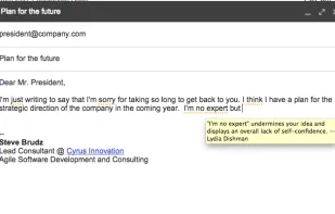 Just Not Sorry -- the Gmail Plug-in screenshot 3