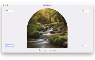 Just import, set the radius per corner and export.