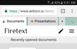 Document overview on mobile