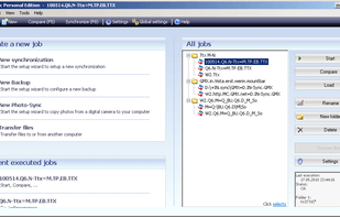 PureSync Main Window