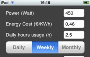 Power Cost screenshot 2