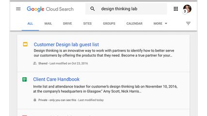 Google Cloud Search screenshot 1