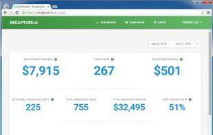 Recapture.io screenshot 1