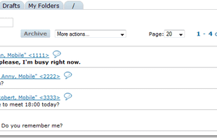 Bloove: manage mobile phone via web screenshot 1