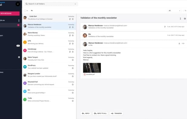 Infomaniak kMail screenshot 1