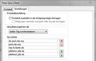 Time-Sync: Options (german)