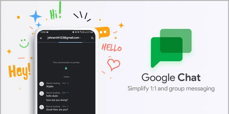 A new Material Design look for Google Chat is rolling out image