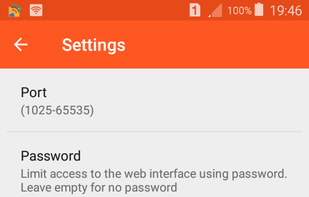 Dynamically applied settings