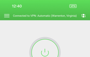 Screenshot of iOS app