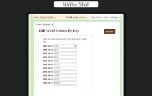 WriterStat screenshot 1