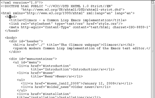 A file open without syntax-highlighting