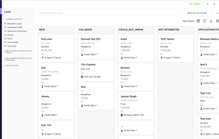 Deals (Kanban Pipeline View)