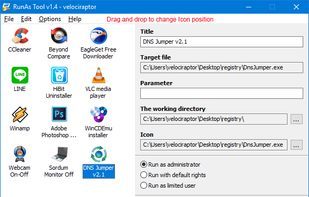 RunAsTool screenshot 1