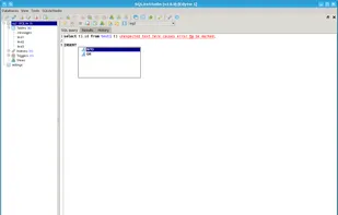 On-the-fly syntax error checking, smart SQL completion.