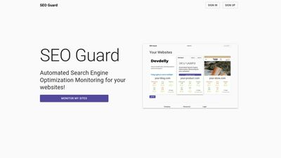 SEO Guard Main Page