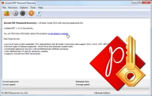Accent PDF Password Recovery screenshot 1