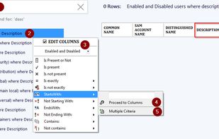 1. Search report by name
2. Select the Report 
3. To add more columns, Tick EDIT COLUMNS
4. Enter a Value or..
5. enter multiple OR values