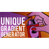 Unique gradient generator icon