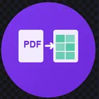 Export PDF to EXCEL icon