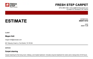 A clean, accurate line-item estimate format ready to share with customers, generated automatically from the forwarded email.