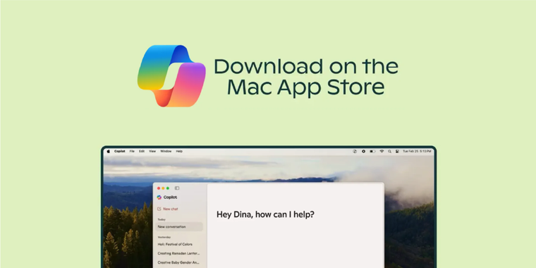Microsoft Copilot now available for macOS users image