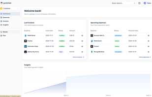 Dashboard page