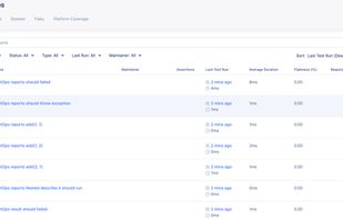 Katalon TestOps screenshot 1