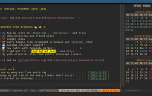 Telekasten screenshot 1