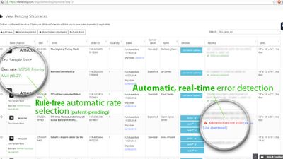 Automatic rate selection and real-time error checking