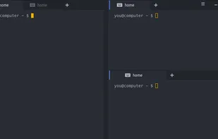 Extraterm screenshot 1