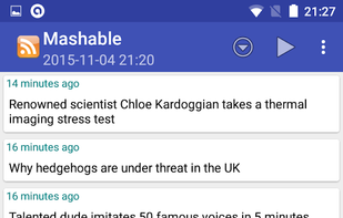 Simple News Reader screenshot 1