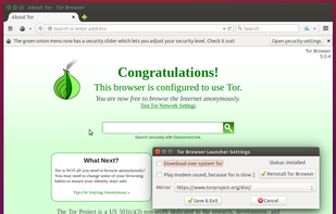 Tor Browser Launcher screenshot 1