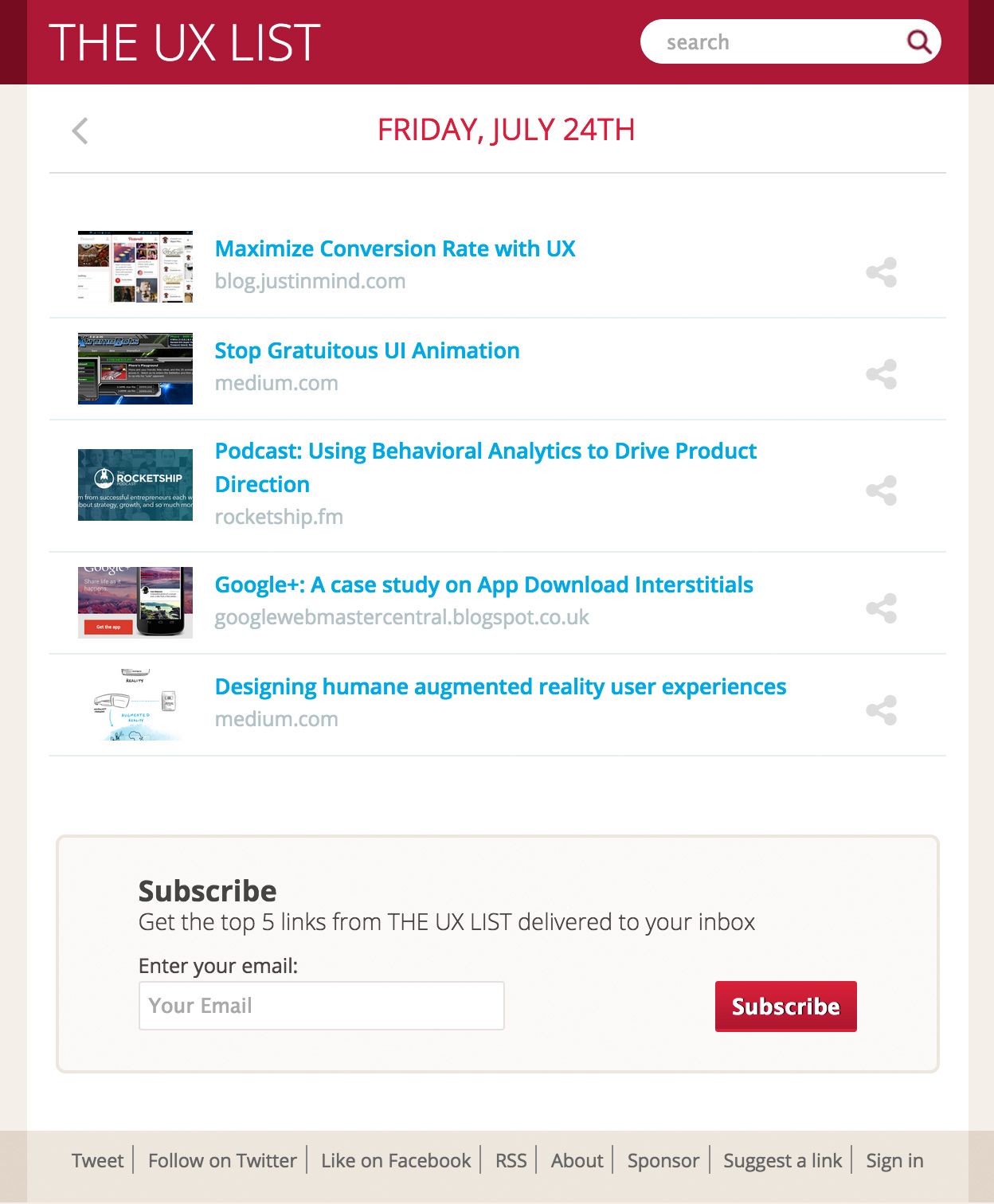 The UX List Alternatives and Similar Sites & Apps | AlternativeTo