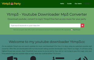 ytmp3 party front page