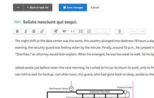 Edit task description