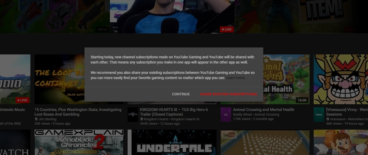 YouTube merging standalone Gaming app and website into mainline YouTube