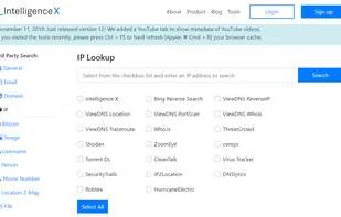 Intelligence X screenshot 1