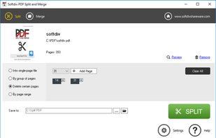 Softdiv PDF Split and Merge screenshot 2