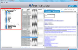 DRS PST File Converter screenshot 1