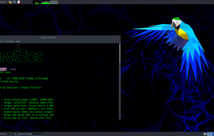 Parrot Security OS screenshot 1